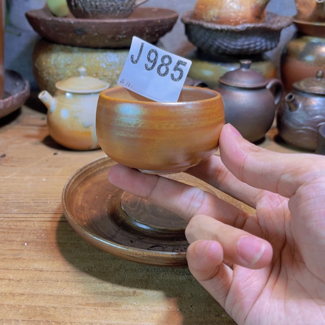 纯手工制作工艺（柴烧）裸烧纯手工制作柴烧杯985