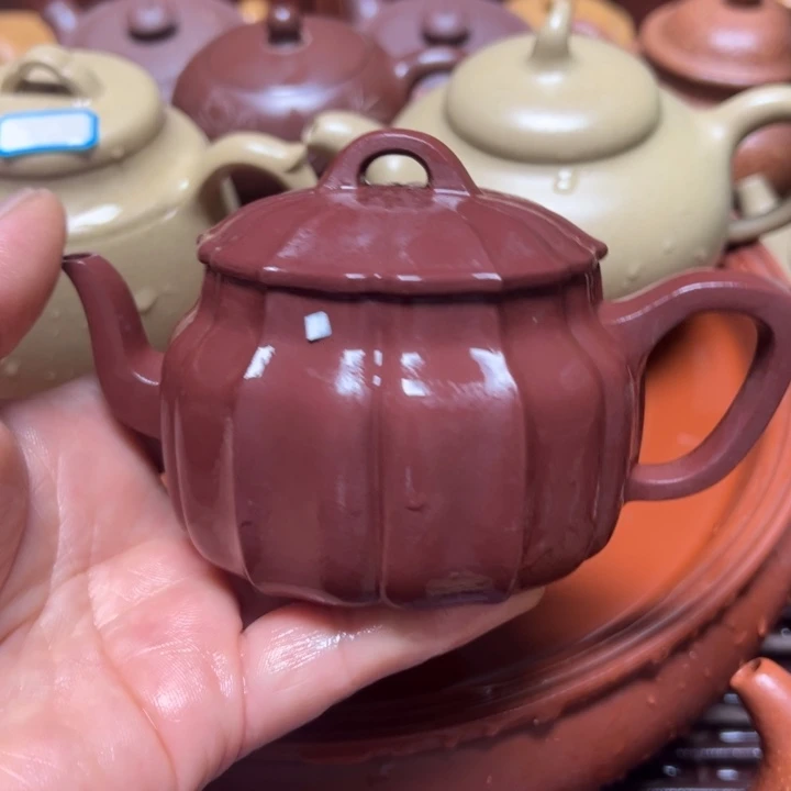 西***下茶壶紫砂宜兴原矿紫朱泥