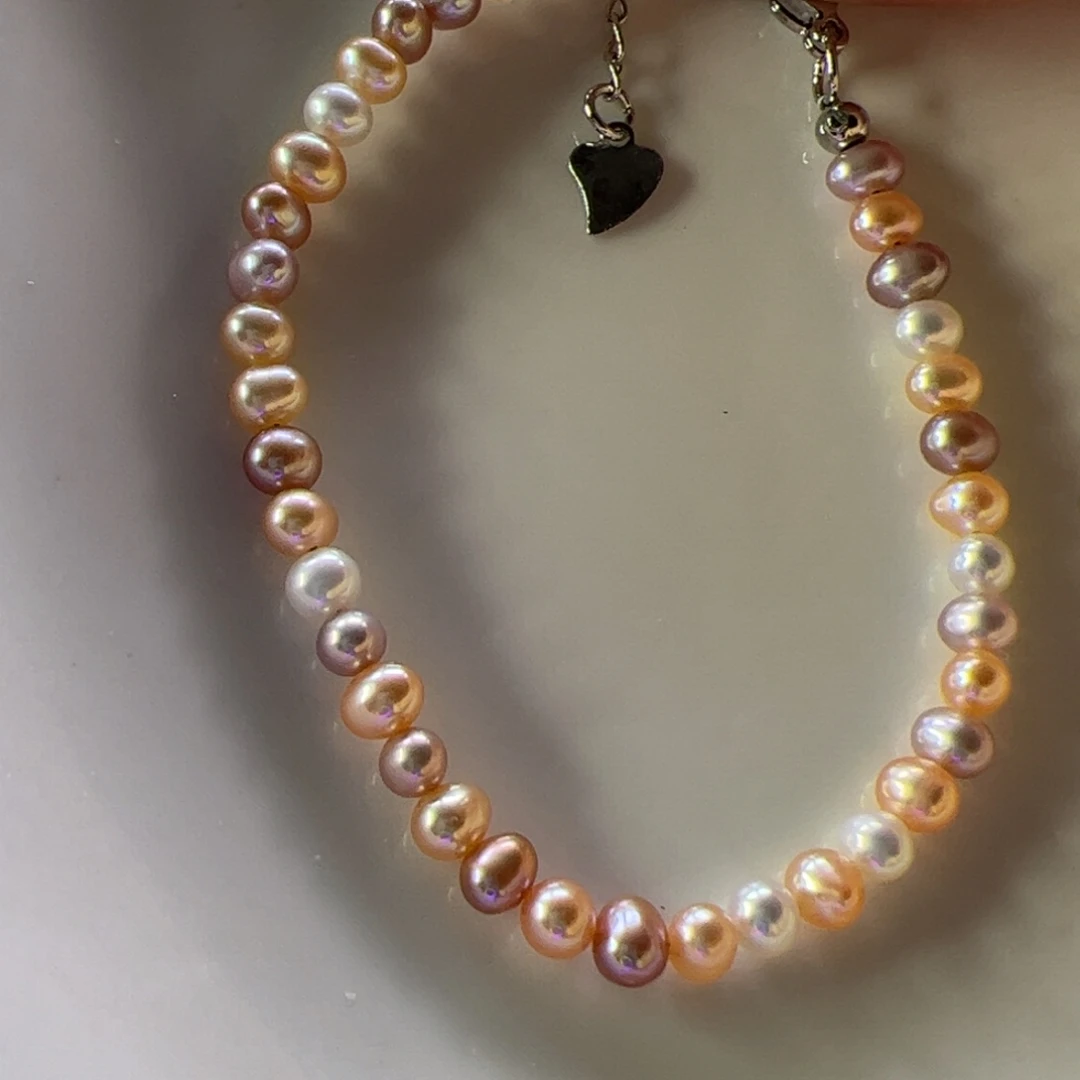 淡水珍珠合金手绳