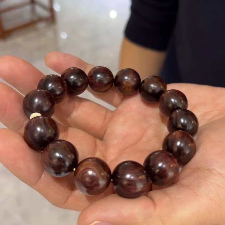 黄花梨/降香黄檀手串/手链紫油梨1.6沉水帝王紫沉水单圈