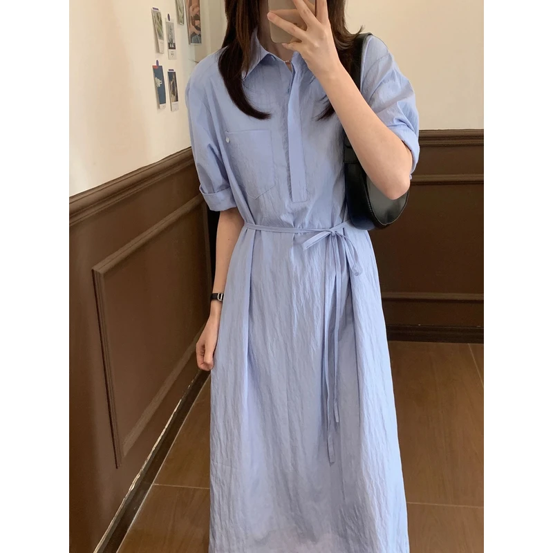 【Niche Young】刺绣花休闲大众百搭上班通勤时尚连衣裙CX20242