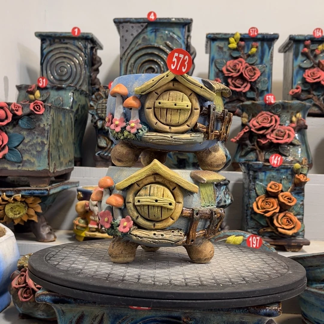 陶瓷573 号陶然花盆