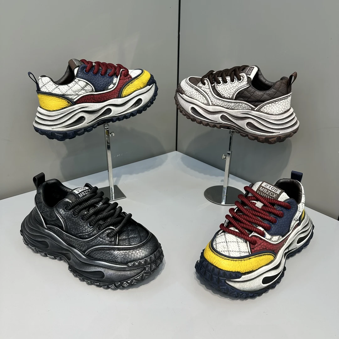 欧洲站潮牌男士新款擦面时尚休闲小众必备日常高端舒适潮流潮鞋