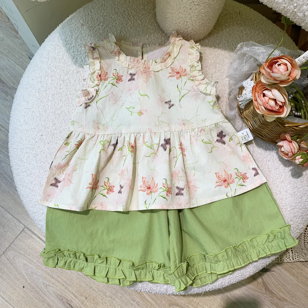 210813 女童舒适百搭清新套装夏款