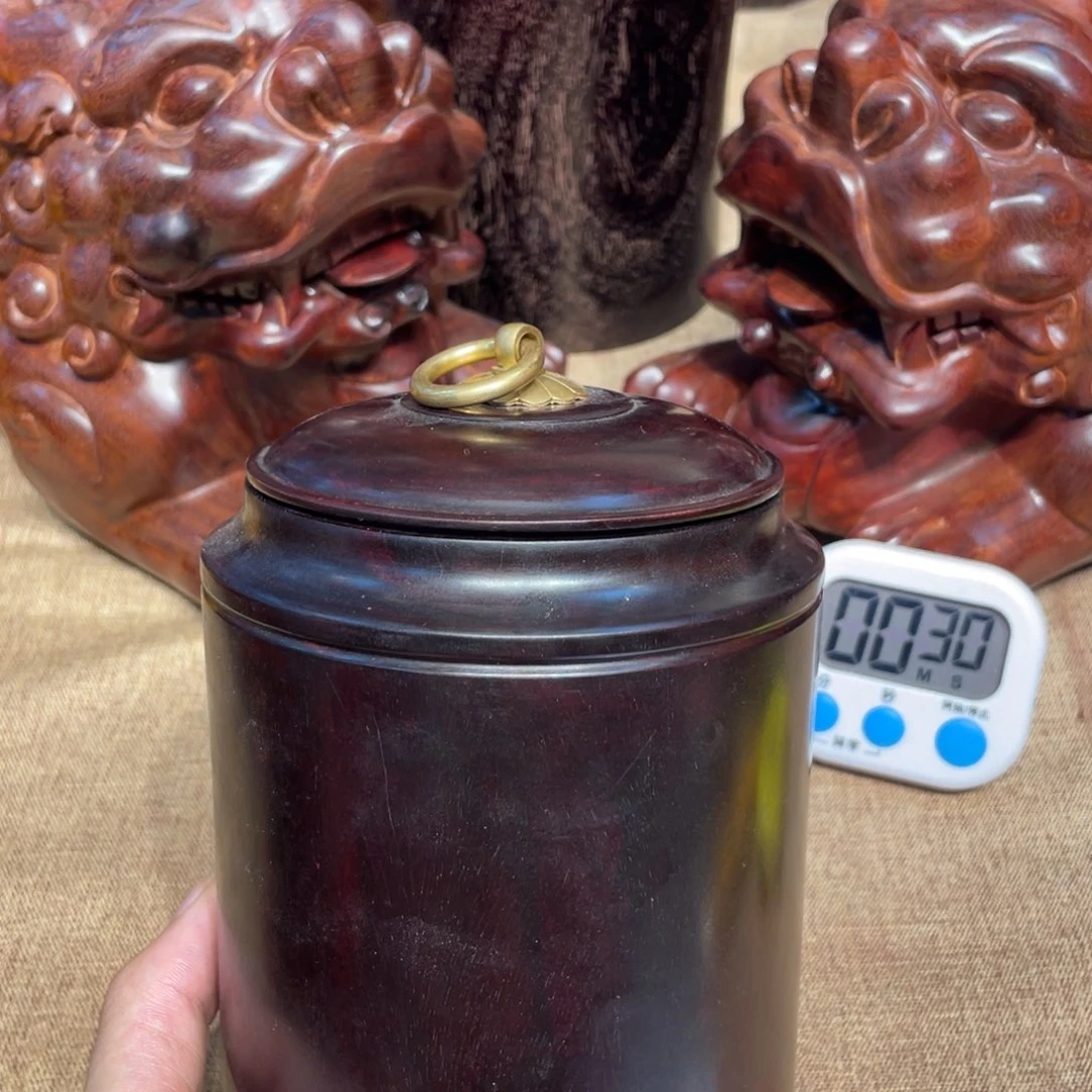 木遇*茶叶罐小叶紫檀