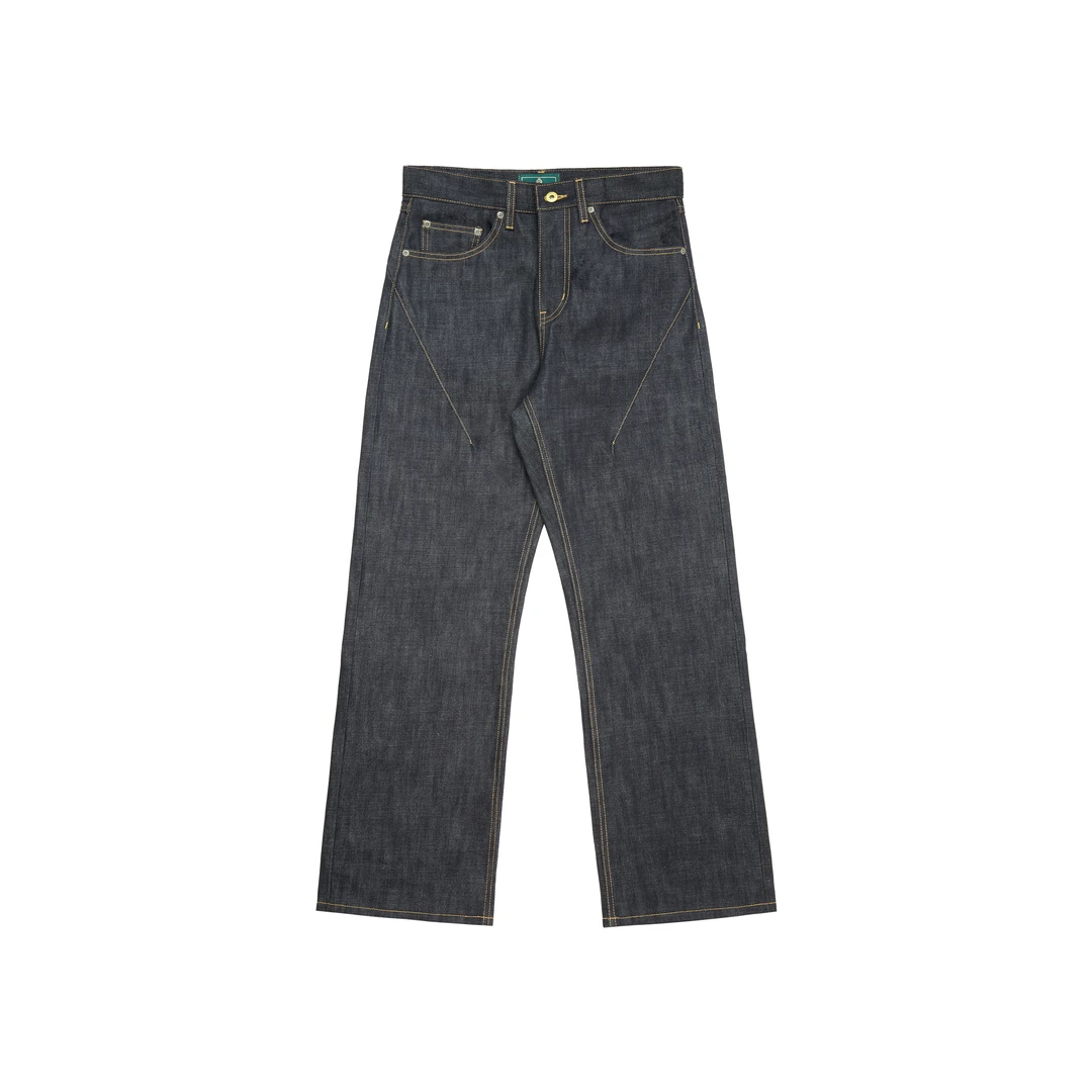 【绿标】haonanhuang x TBR 14oz金线赤耳原牛宽松直筒牛仔长裤