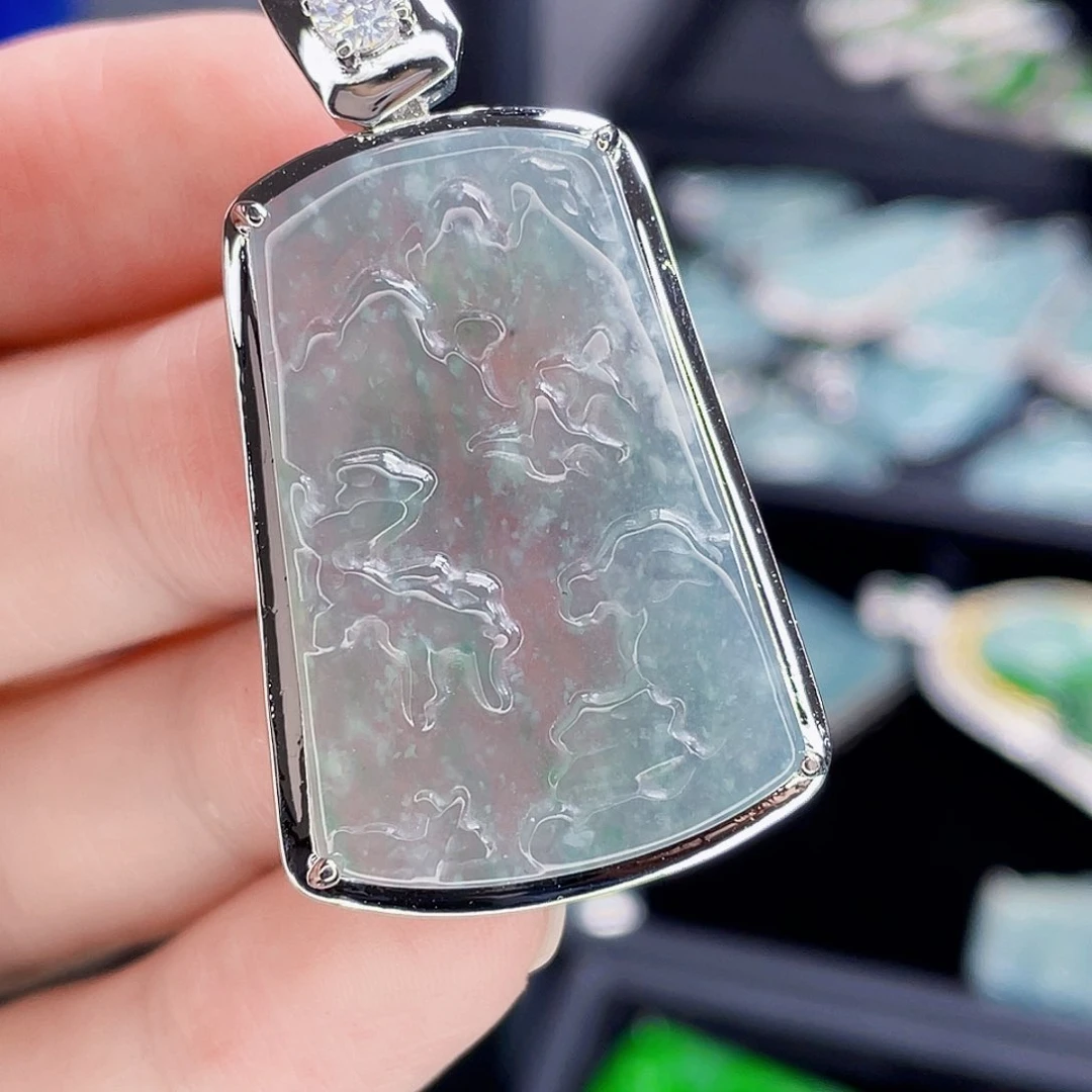 翡翠未镶嵌吊坠(不含链)