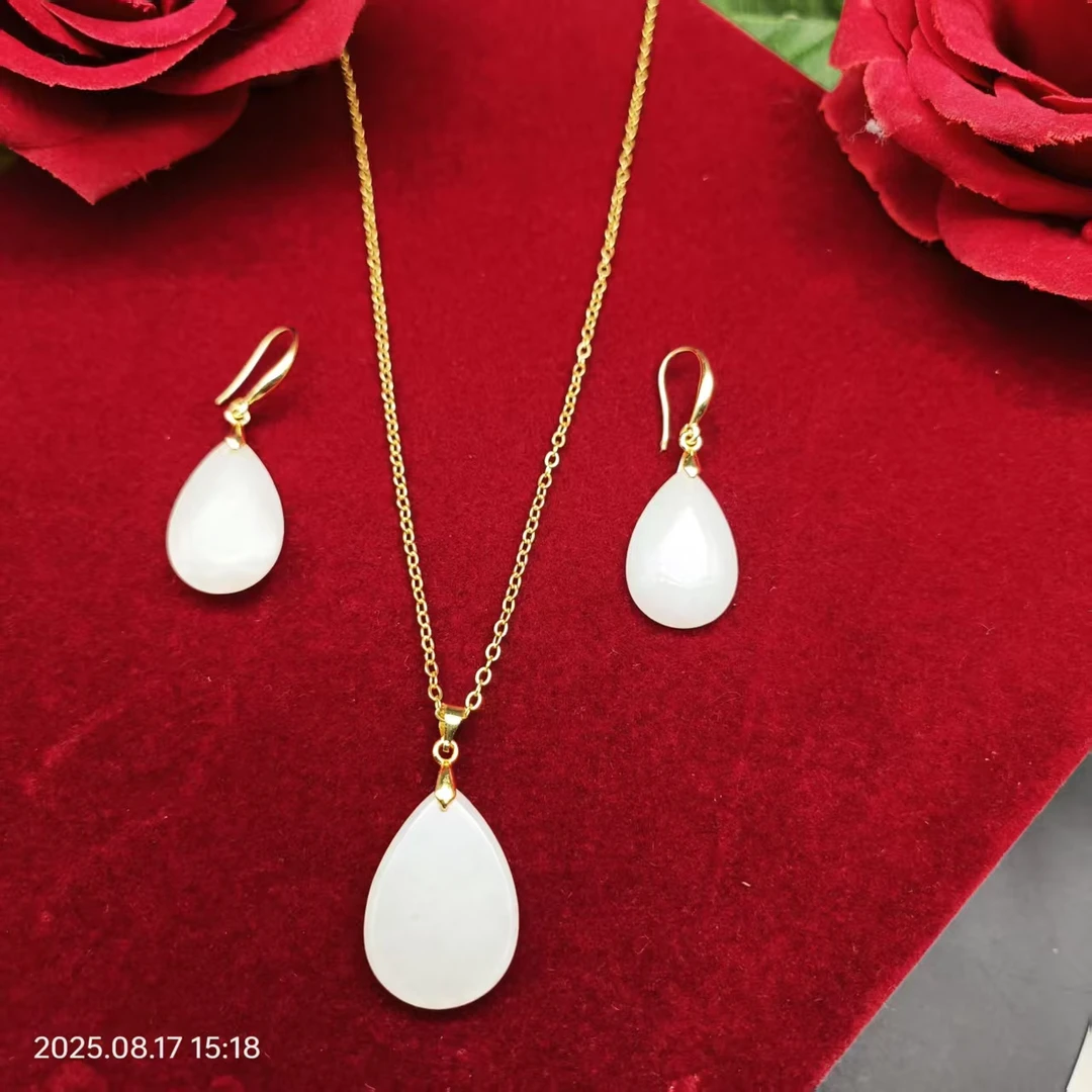 铜合金仿珍珠项链 冰透温润时尚饰品 قاشتېشى بوپتۇلىق زەنجىر