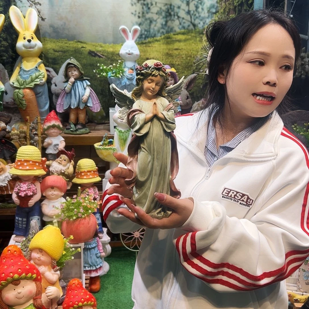 花园摆件红红火火