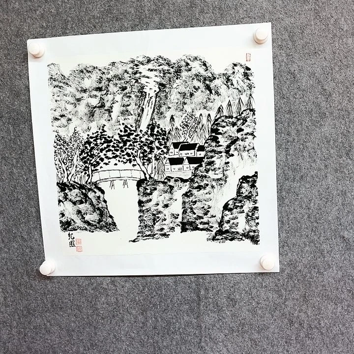 书法严老师绘画作品