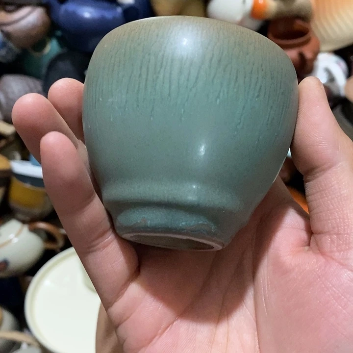 瓷片荷花的小尾巴都