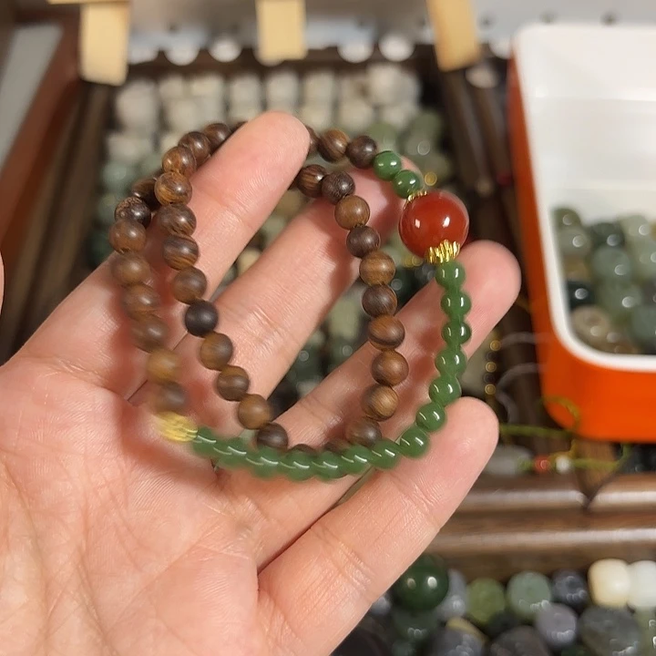 和田玉未镶嵌手链