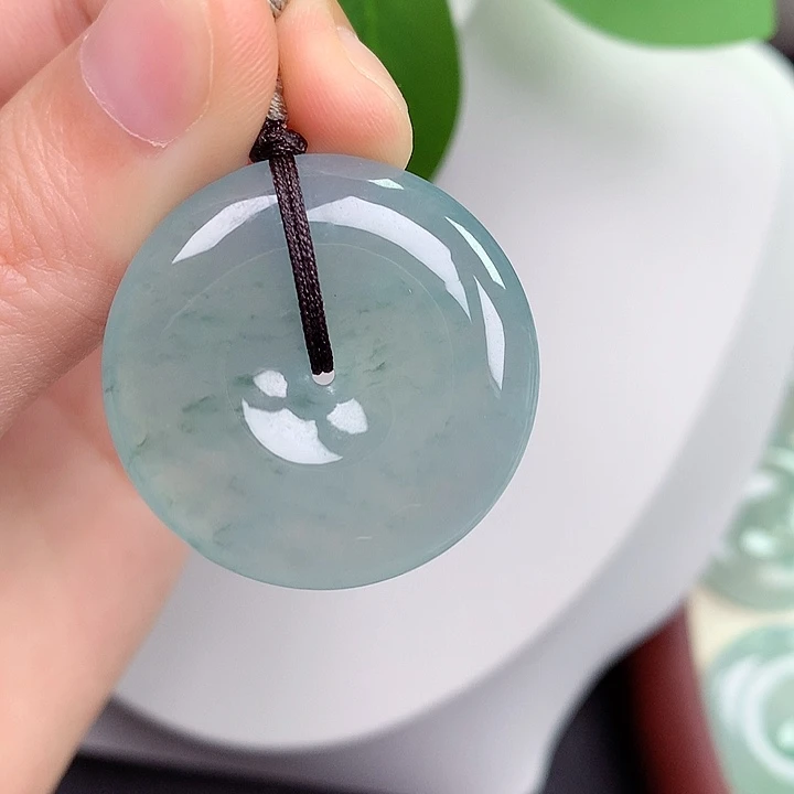 颈饰未镶嵌翡翠平安扣 31.1/6.5mm