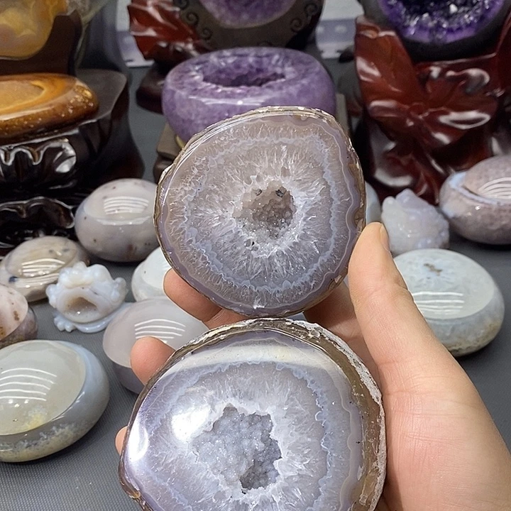 摆件未镶嵌紫晶聚宝盆