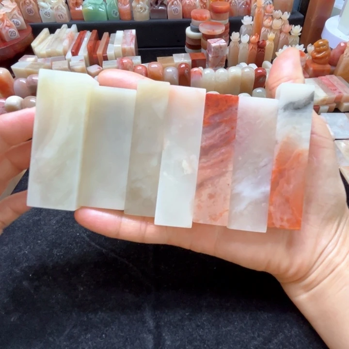 王***琴寿山石印石老挝石7个