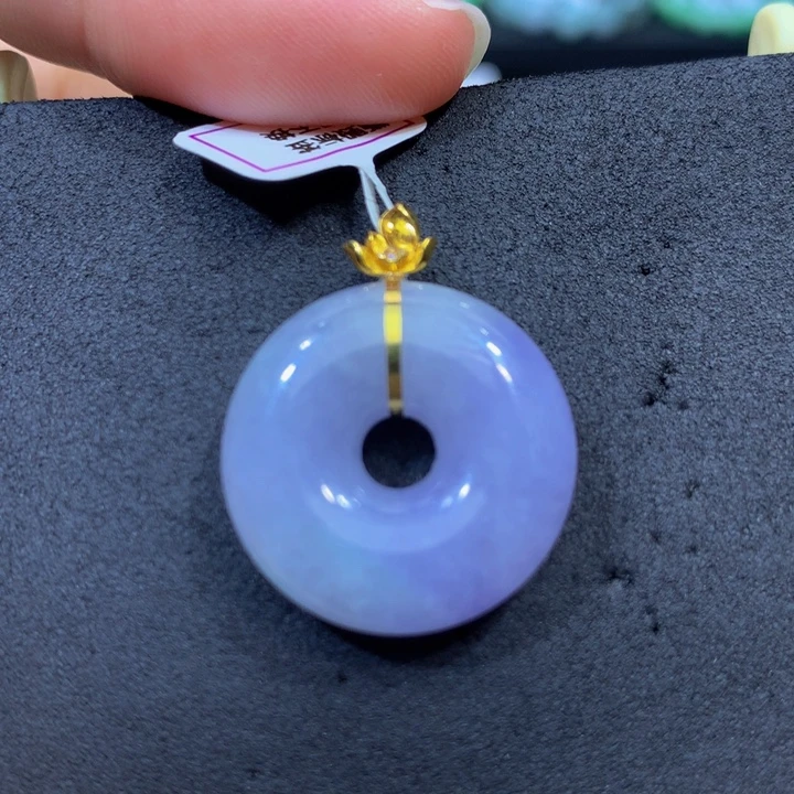 翡翠18K金镶嵌手链翡翠