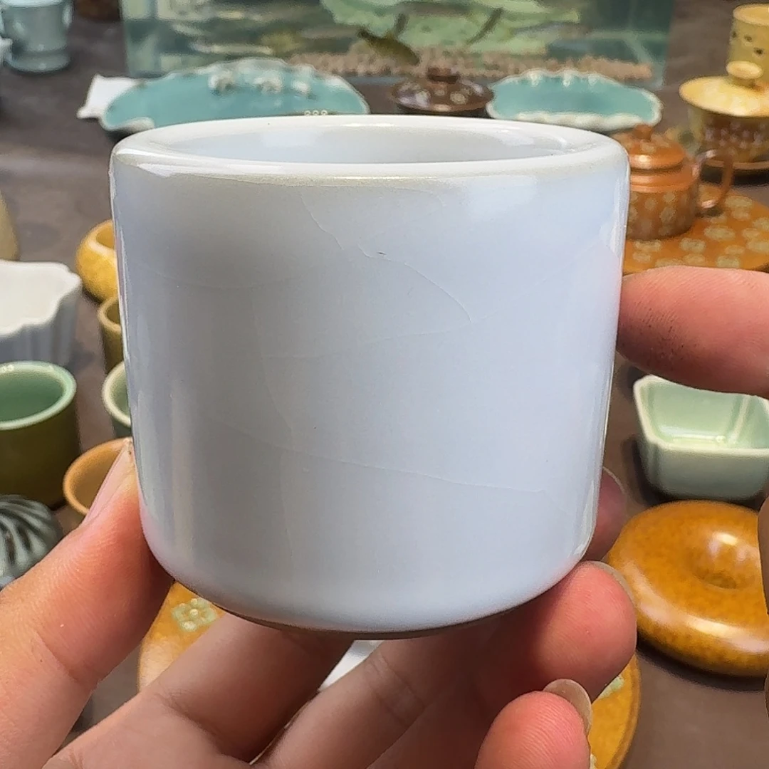龙泉青瓷茶具微瑕