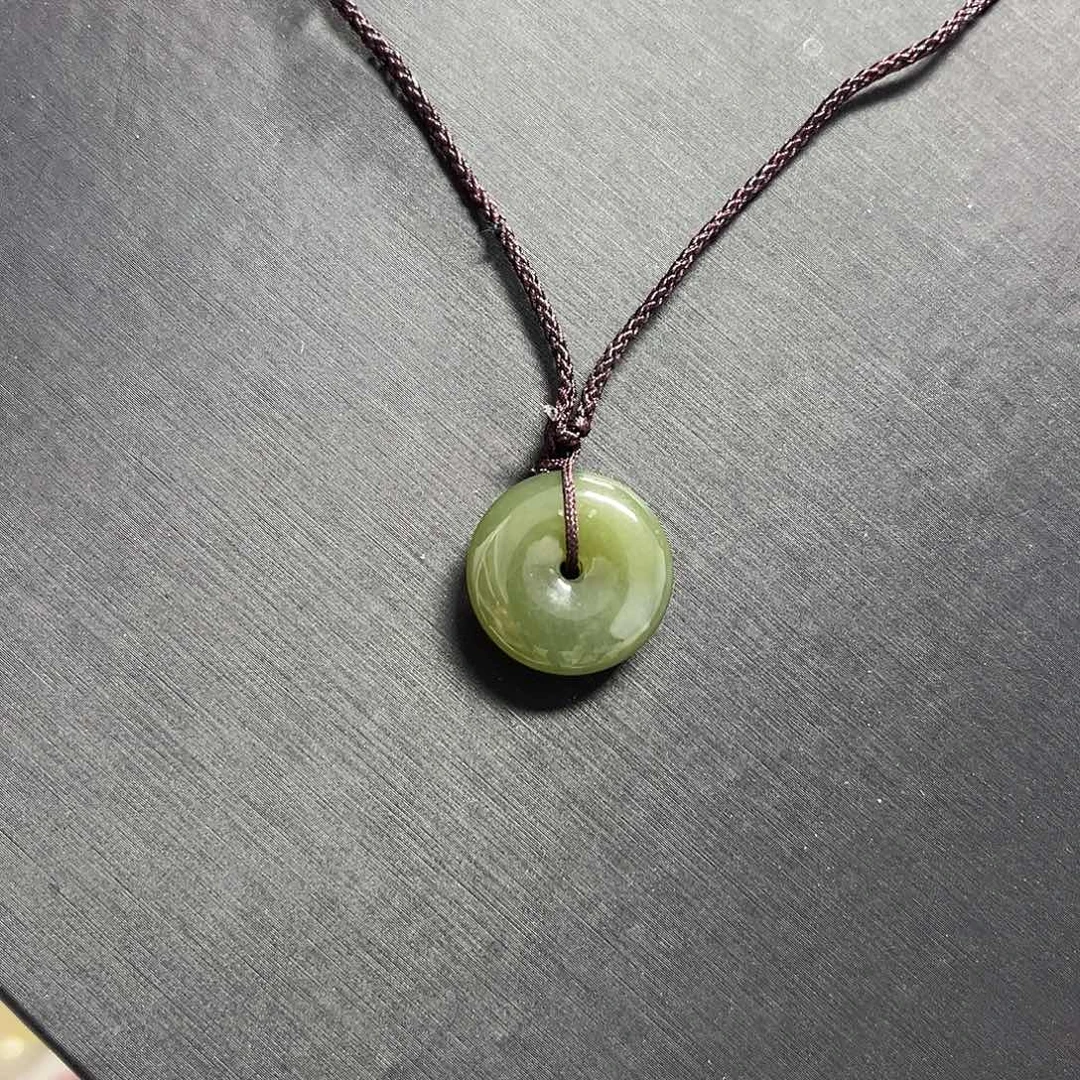 水晶手链未镶嵌和田 玉平安扣吊坠