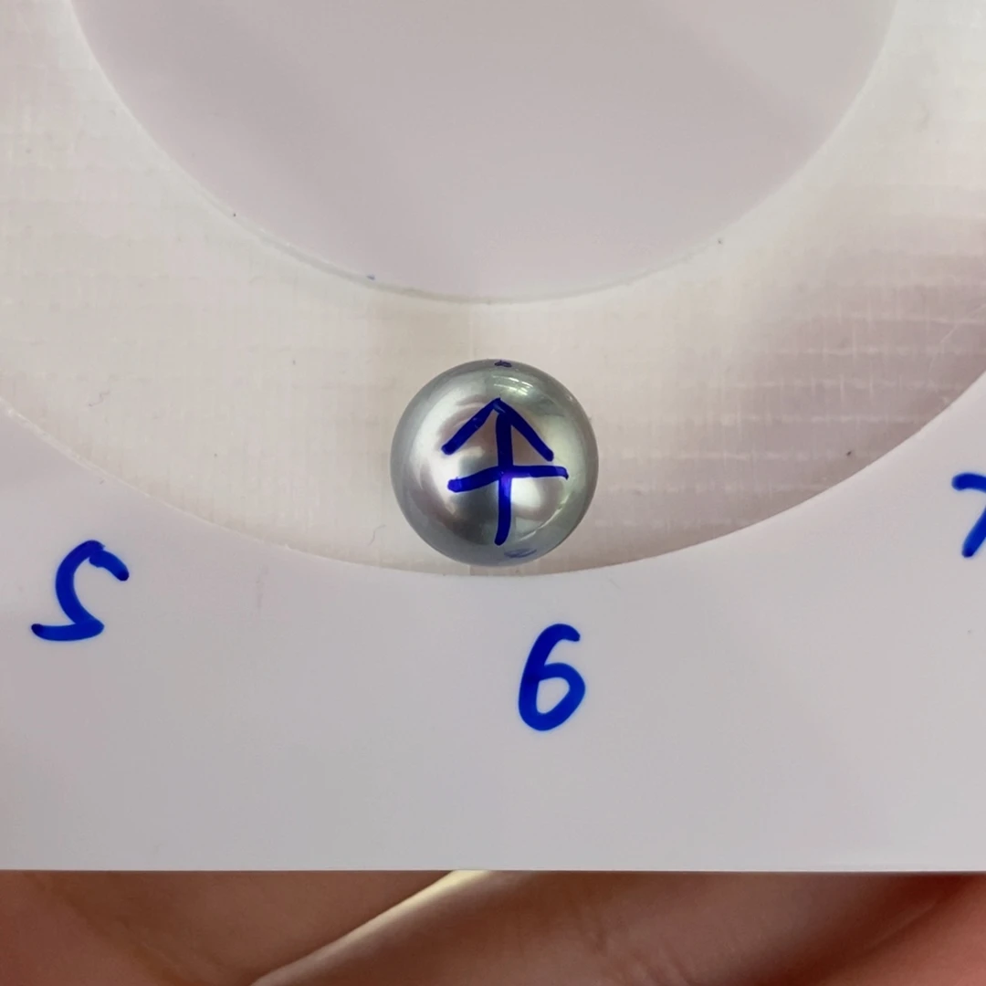 裸珠海水珍珠大溪地铂金灰9+多样性不退换