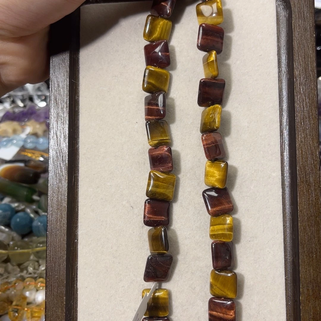 玛瑙/玉髓散珠虎眼片