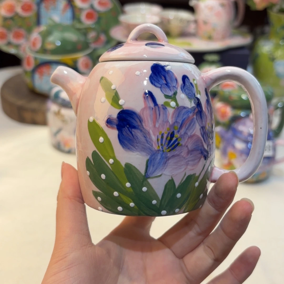ˆ***麦景德镇手绘高温釉下彩陶瓷茶具