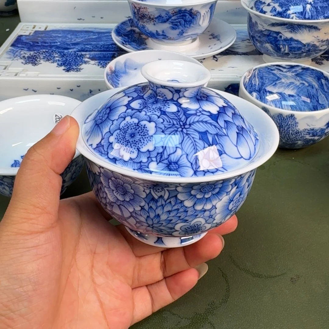 景德镇纯手绘茶具圆圆205