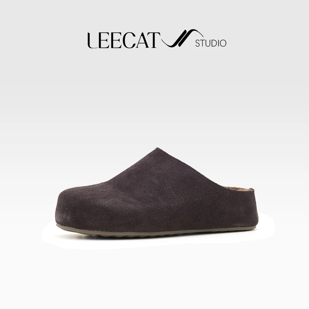 LeeCat Studio | 2025新款秋冬半拖加绒内增高勃肯鞋LES25Q0427M