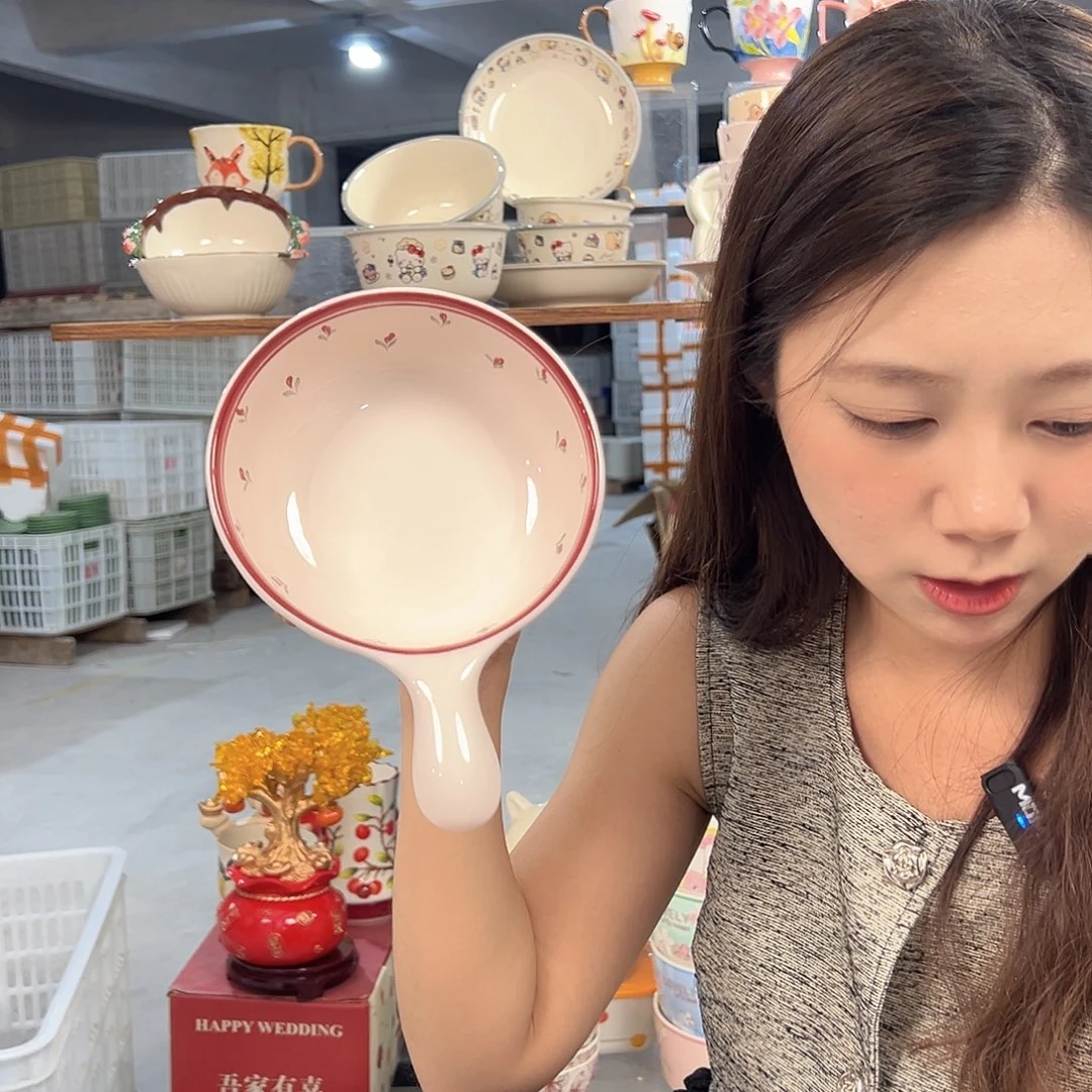 潮州微瑕陶瓷餐具6寸