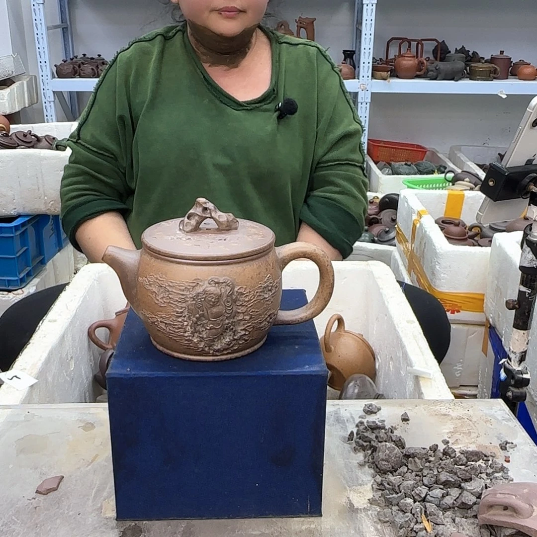 茶壶紫砂宜兴紫砂壶瑕疵