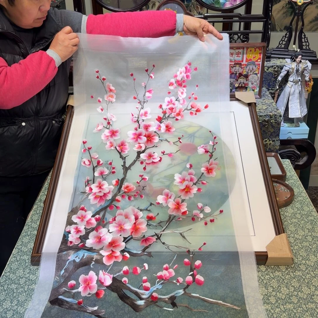 刺绣手工苏绣工艺单面绣片