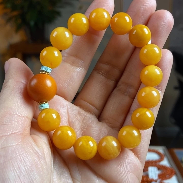 琥珀手链未镶嵌蜜蜡手串12
