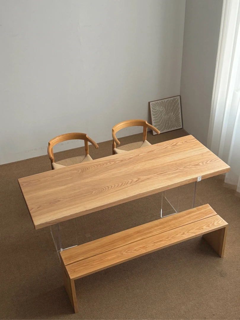 白蜡木大板 双拼全方 190*70*4.5 原木色