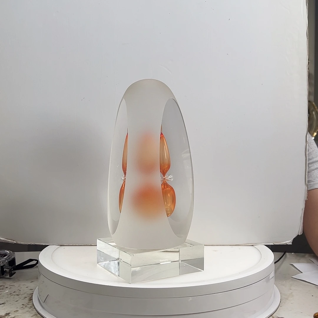 茶盏琉璃水晶摆件