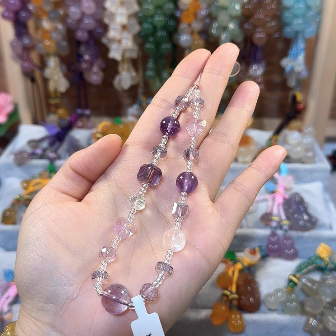 玛瑙/玉髓手机挂件未镶嵌