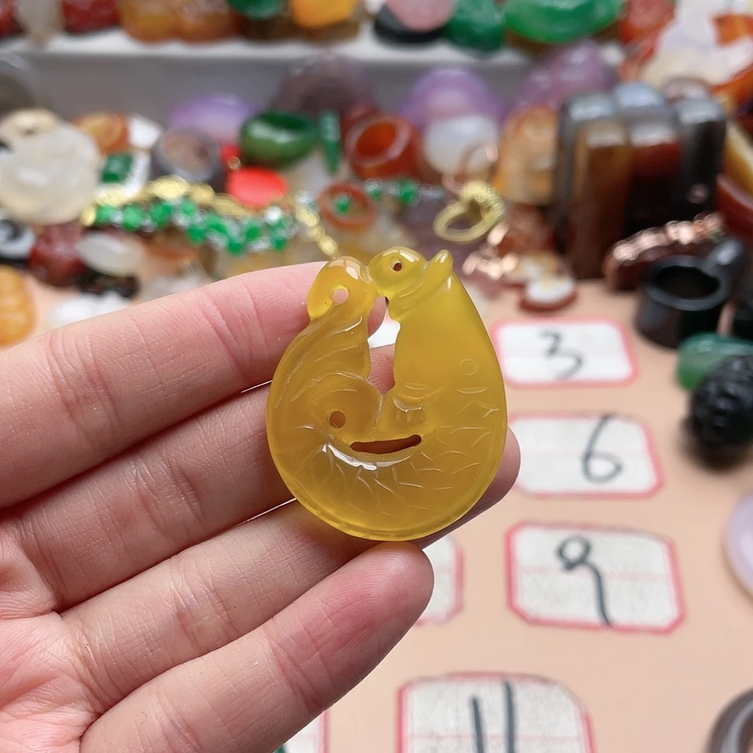 玛瑙/玉髓颈饰合金艳*天