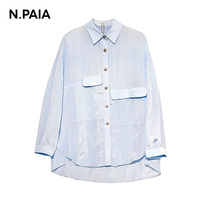 恩派雅款女肌理感上衣简约摩登衬衫XNJPA2135A