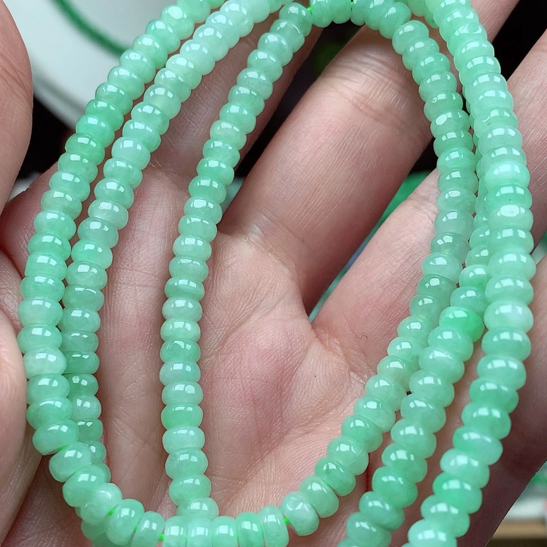 翡翠未镶嵌毛衣链翡翠