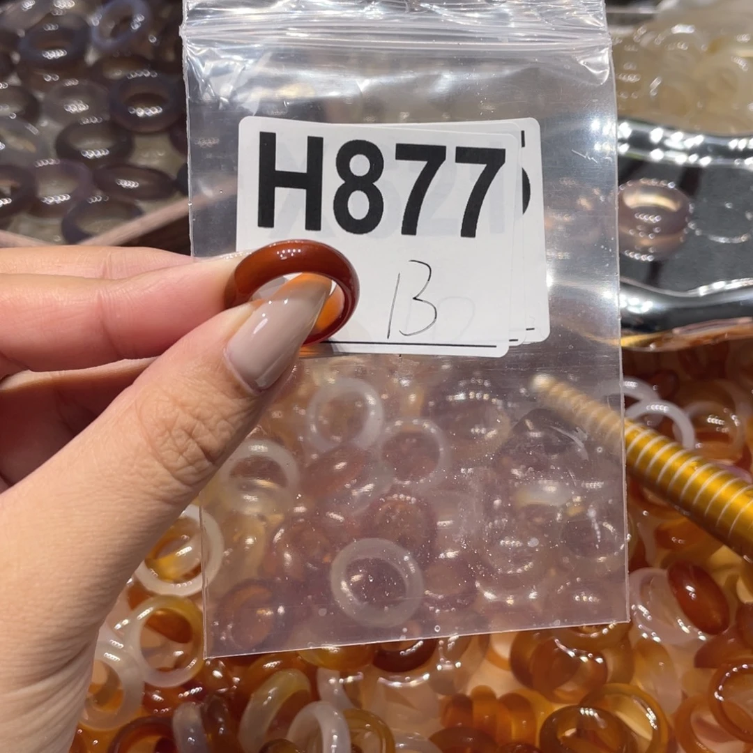 玛瑙/玉髓未镶嵌戒指877