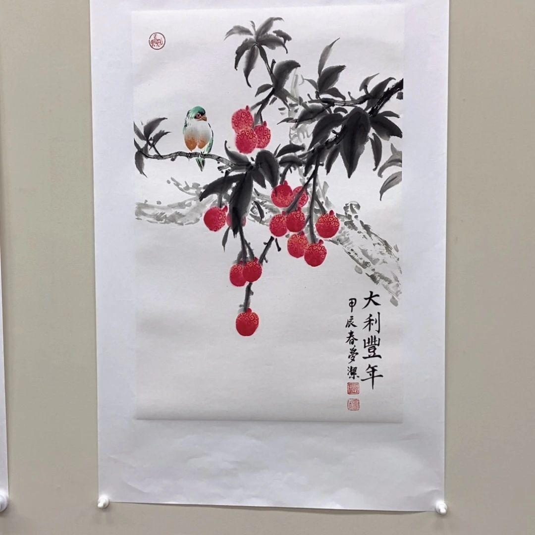 国画邓梦洁四尺三开精品佳作