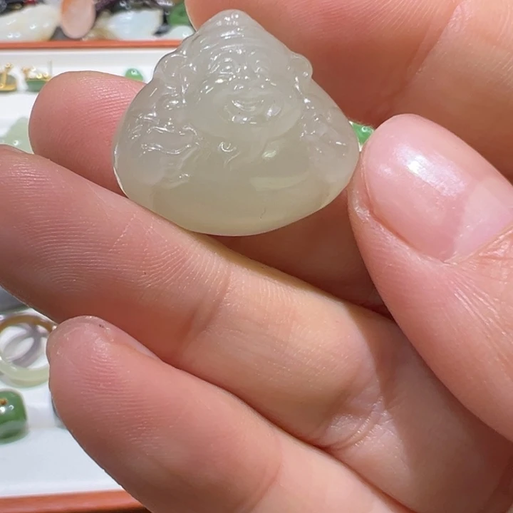和田玉未镶嵌吊坠(不含链)