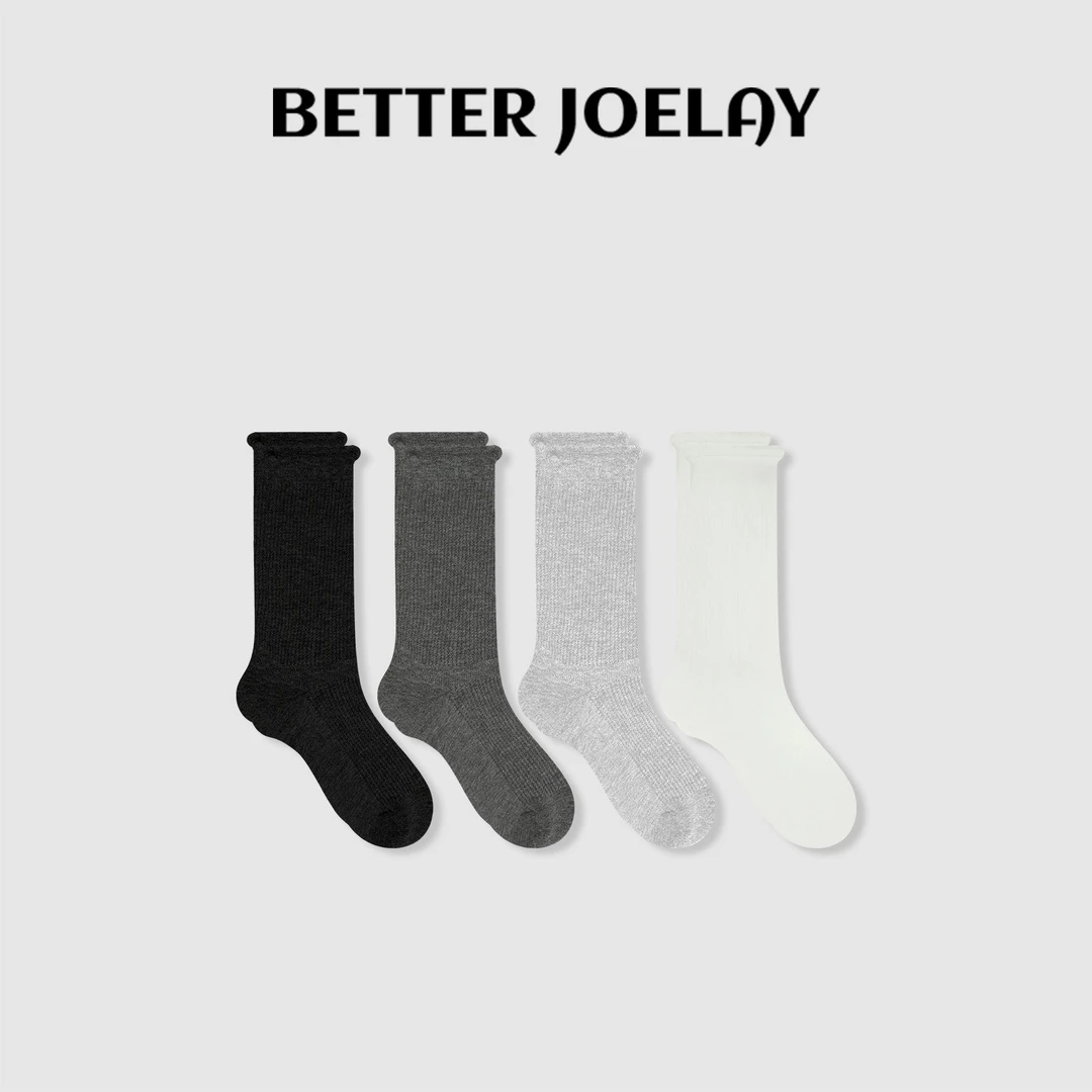 BETTER JOELAY -【似锦觅】时尚袜子女中筒袜可爱潮流百搭WT299