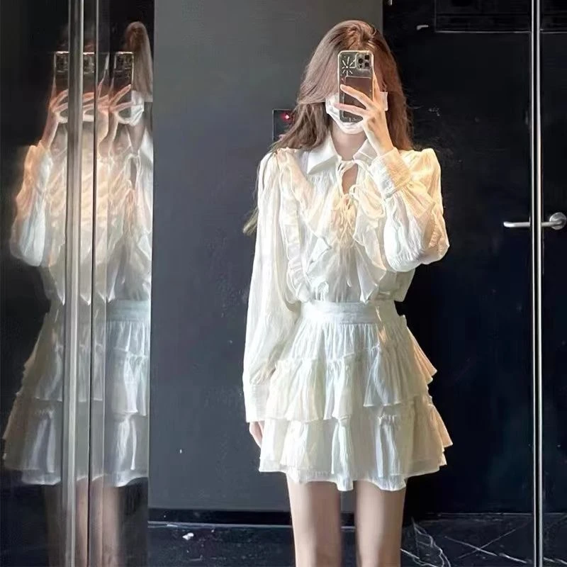 老钱风松弛感女装贵气K法式独特上衣超好看套装气质名媛半身裙子