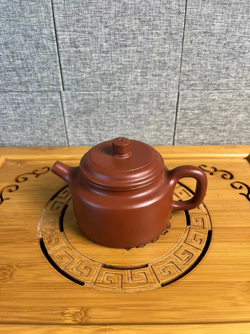 全手工大红袍德钟紫砂壶