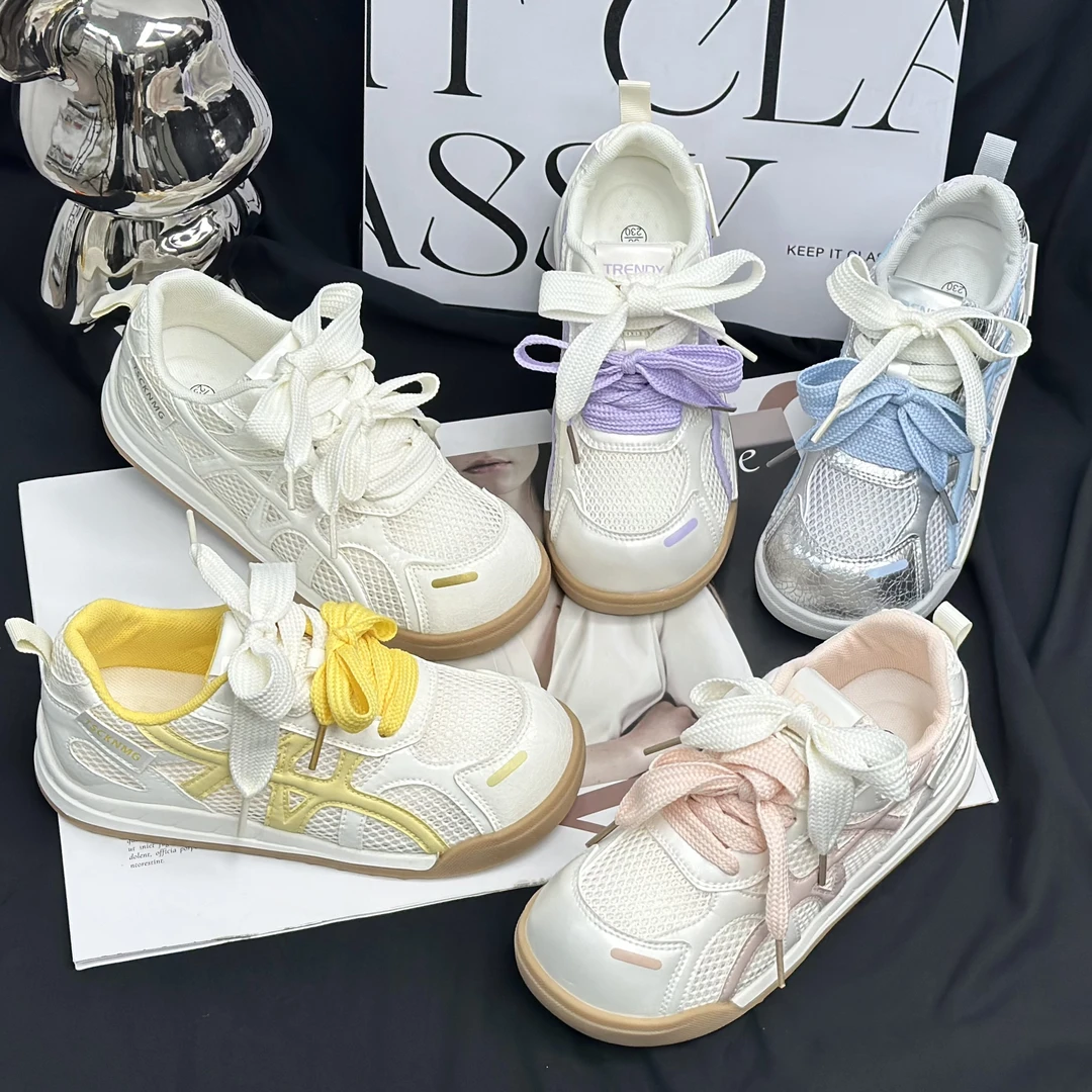 【Nui】“网面”可爱学生鞋小白鞋女夏季休闲透气时尚百搭潮鞋韩版