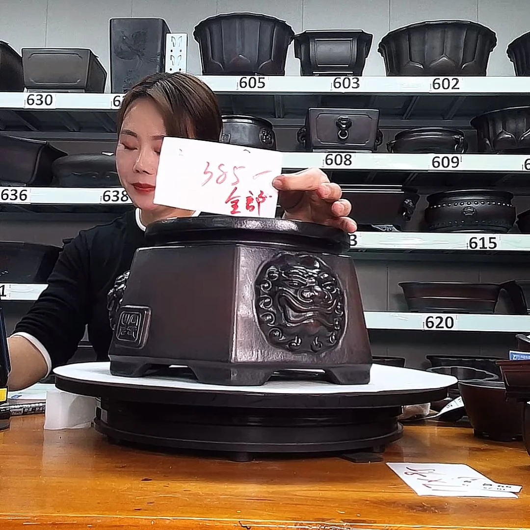 许***型紫砂花盆宜兴紫砂