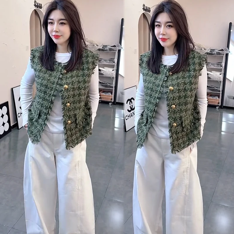 2025秋季新款时尚显瘦气质网红高档套装女高级百搭宽松大码三件套