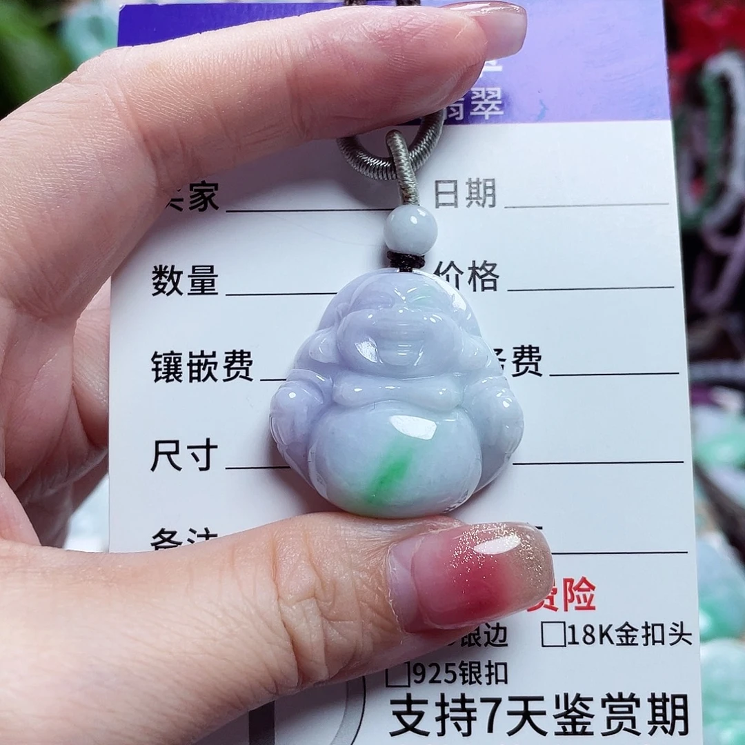 翡翠未镶嵌颈饰佛公11