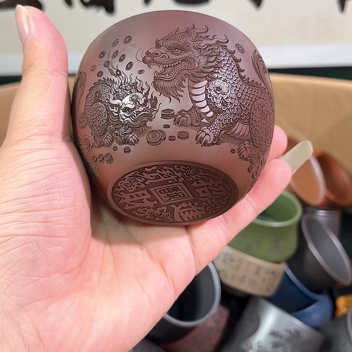 茶杯紫砂全手工紫砂主人杯