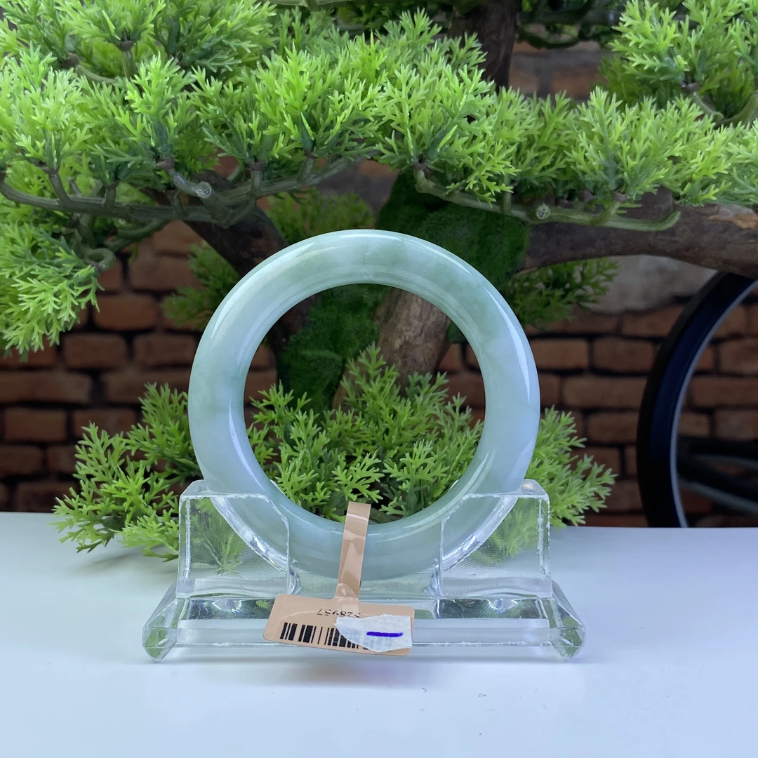 56【刀客砍价王】妮妮-天然缅甸A货翡翠手镯 K1