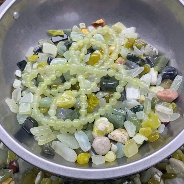 蛇纹石玉未镶嵌鱼缸石